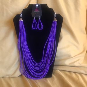 Necklace with matching earrings